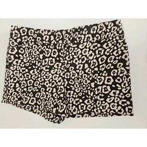 Ann Taylor LOFT Woven Cheetah Patterned Shorts Size 10 Nwot